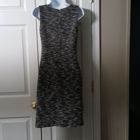 Ann Taylor Factory black white tweed sleeveless dress Sz 0 NWOT - Picture 5 of 8